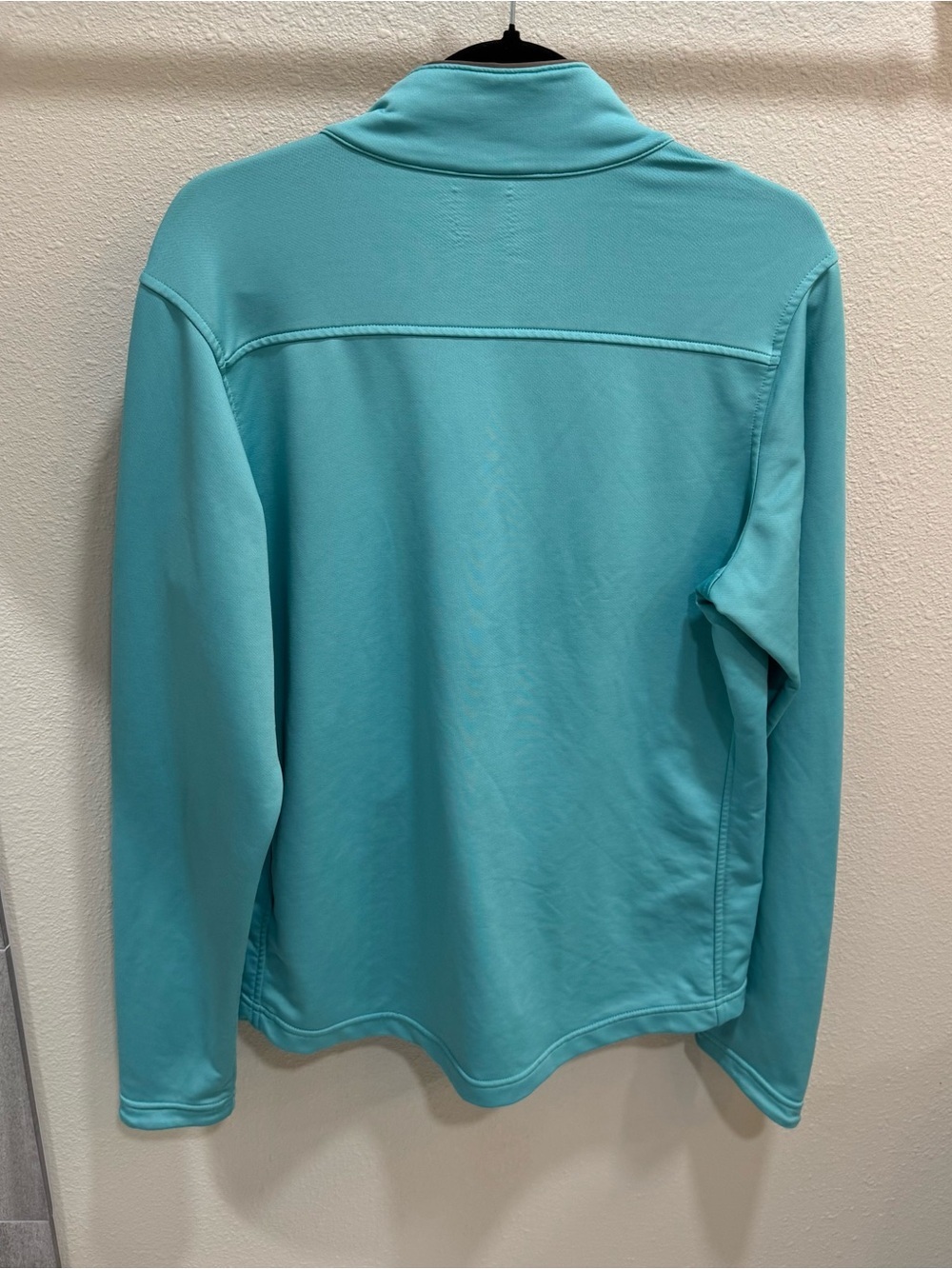 Nike Fit Dry Size L Womens Blue Full Zip Stand Collar Athletic Jacket Gray Tag - Picture 11 of 11